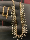 1.66 Carats Round Brilliant Cut Natural Diamonds Tennis Necklace In 585 14K Gold