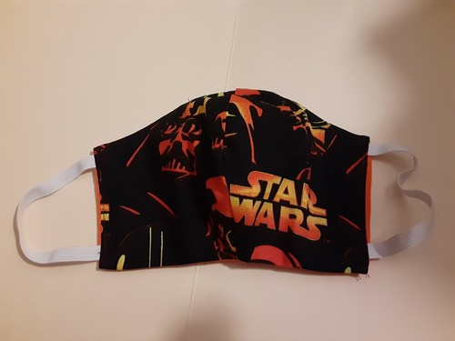 "STAR WARS"" MÁSCARA FACIAL DE ALGODÓN TAMAÑO ADULTO / CUBIERTA CON ALAMBRE PARA NARIZ Y FILTRO" - Imagen 17 de 20