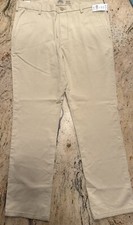 NWT IZOD Men's Saltwater Stretch Flat Front Straight Fit Chino Pants 32x30