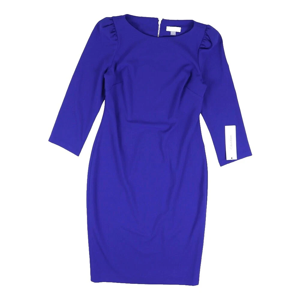Calvin Klein Polyester Business Sheath Dresses for Women