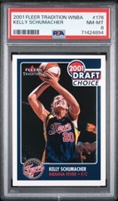 2001 Fleer WNBA Kelly Schumacher Rookie PSA 8 UCONN Huskies
