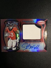 2021 Certified Javonte Williams Mirror Red Jersey Auto RC Serial #/99 🔥🔥🔥