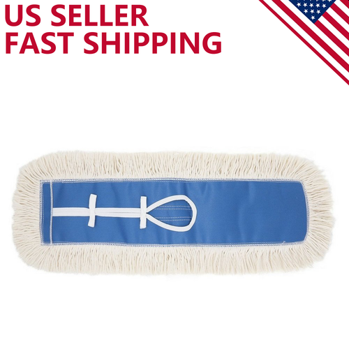 16'' Industrial Strength Cotton Dust Mop Head Refill Thick Tufted Replacement - Zdjęcie 1 z 9