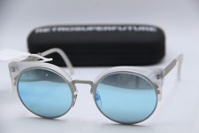 NEW RETROSUPERFUTURE 3FX/1/AG6/A CLEAR GUNMETAL AUTHENTIC FRAME SUNGLASSES 53-19