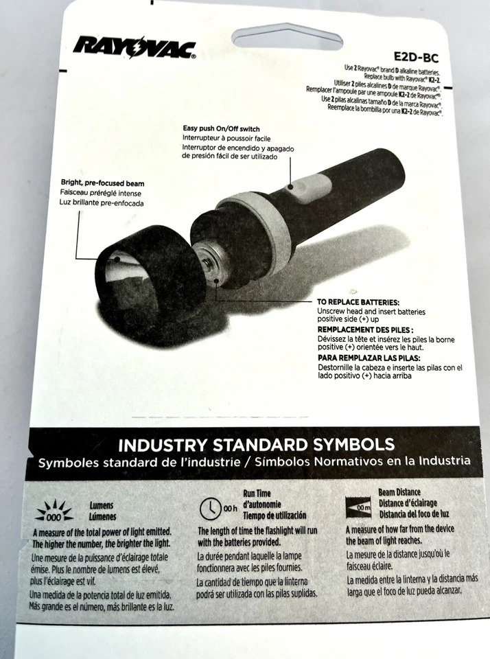 RAYOVAC E2D-BC Flashlight with 2 D Batteries RED - Image 4 of 4
