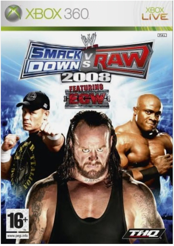WWE Smackdown Vs Raw 2008 Featuring ECW Xbox 360 PAL UK (NM)