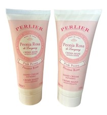 2 New PERLIER PINK PEONY 3.3 FL OZ HAND CREAM Two Sealed
