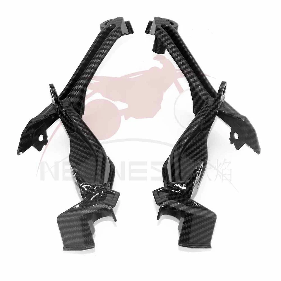 Carenado de soporte de faros con patrón de fibra de carbono para Yamaha MT09 FZ09 2017-2019 Foto 2 de 4