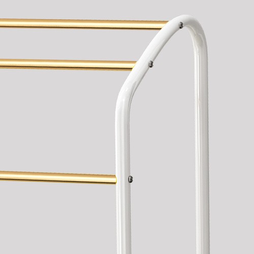 Metal Towel Rack Stand 3 Tiers Large Free Standing Bathroom Storage Shelf Holder - Picture 5 of 7