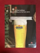 Heineken Beer Bring Out The Beer Plow 2011 Print Ad - Great To Frame!