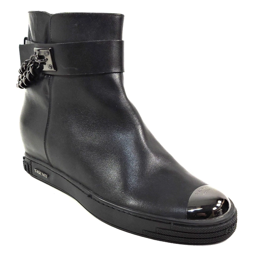 BALDININI 🇮🇹 BOTÍN CHELSEA CONFORT CUERO SUAVE NEGRO PARA MUJER Foto 3 de 4