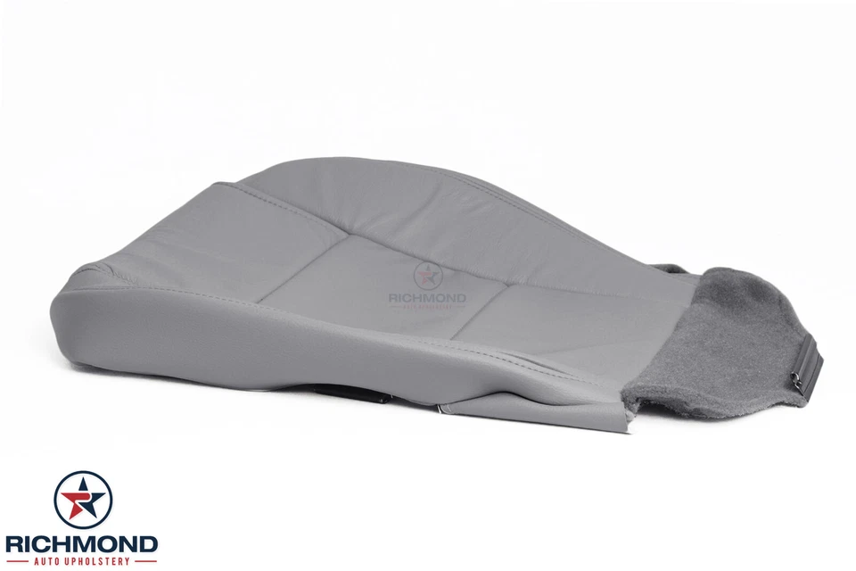 Ford Mustang 2006 2007 2008 cupé V6 - cubierta de asiento de cuero inferior del lado del conductor gris Foto 4 de 4