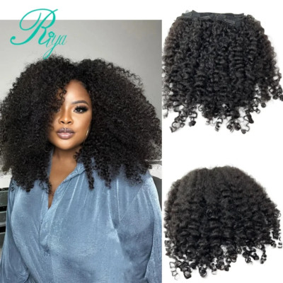 Haarspangen in brasilianischem Echthaar Burmese Curly Clip in Hair Extensions 7/8 Stück