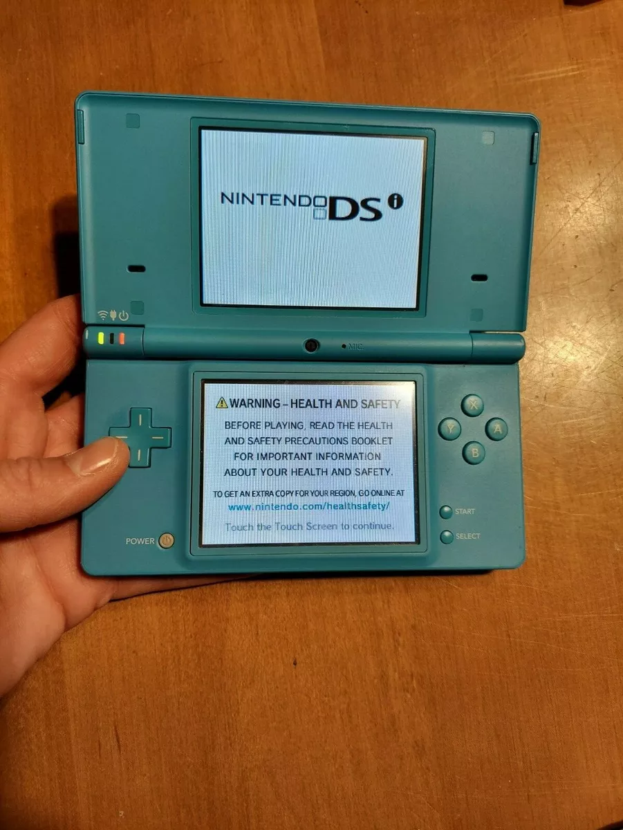 Nintendo DS DSi Portable Light Blue Handheld Console TESTED NO CHARGER