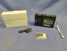   10 Band Rechargeable Radio Flashlight Power Guard Black Open Box New
