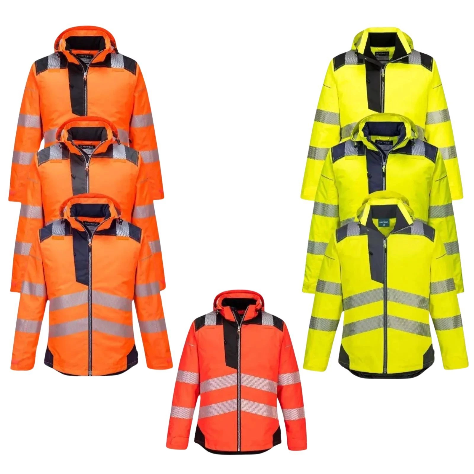 Portwest Men's Hi Vis Winter Jacket PW3 Waterproof Outdoor Quilt Lined Coat T400
Opens in a new wind