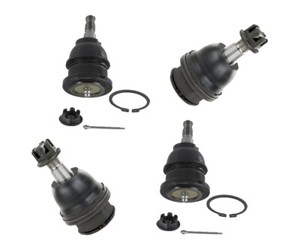 Moog 2 Upper /& 2 Lower Ball Joints 2010 Cadillac Escalade ESV K6540 K6541