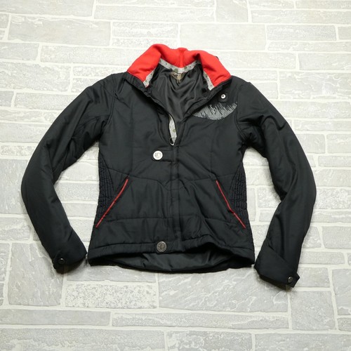 PEARL IZUMI Jacket Womens Small Black Full Zip Insulated Puffer Cycling Biking