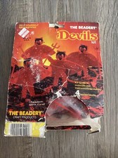 The Beadery DEVILS Bead Beading Halloween Ornament Kit Makes 4 Vtg NOS