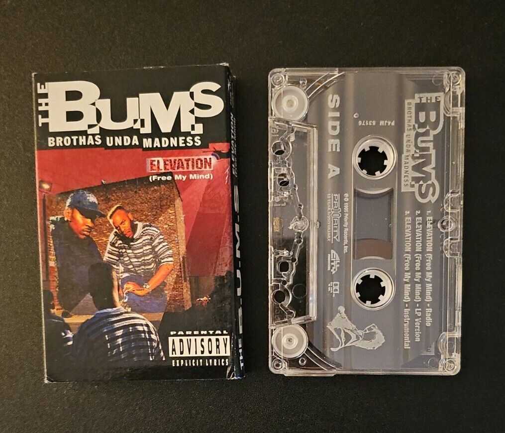The B.U.M.S. (Brothas Unda Madness): Elevation (Free My Mind)/6 Figures And Up: Cassette Single The B.U.M.S. (Brothas Unda Madness): Elevation (Free My Mind)/6 Figures And Up: Cassette Single