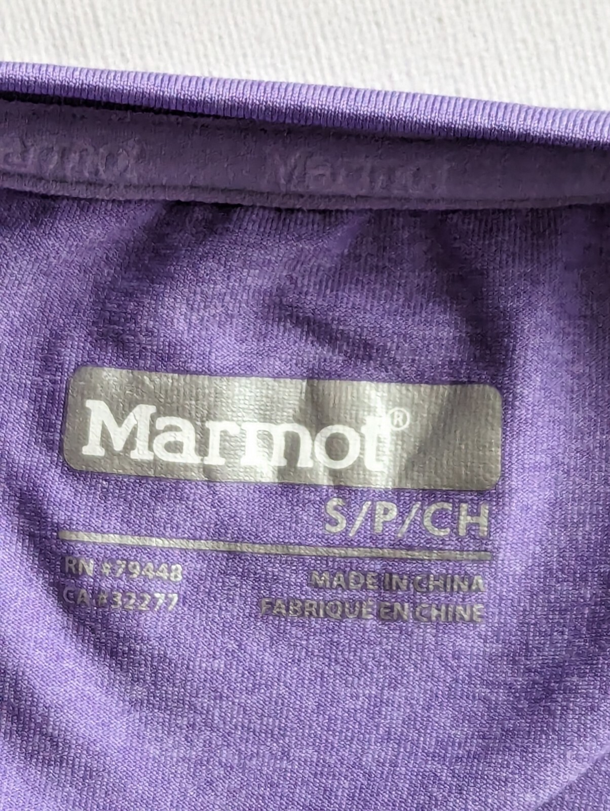 MARMOT stretch polyester/elastane lilac scoop nec… - image 3