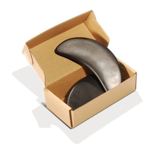 Master Massage Large Crescent Shape 2pcs Hot stone Basalt Rocks Therapy Stone - Picture 1 of 4