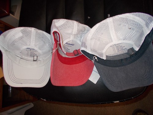 3 New Tommy Bahama Island Life Trucker Baseball Adjustable Hats Tip Your Cap - Picture 2 of 2