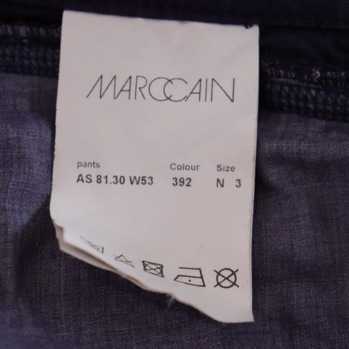 Marc Cain Sports Womens Chino Pants Size 3 10 Blue Tapered Ankle - Foto 3 di 11