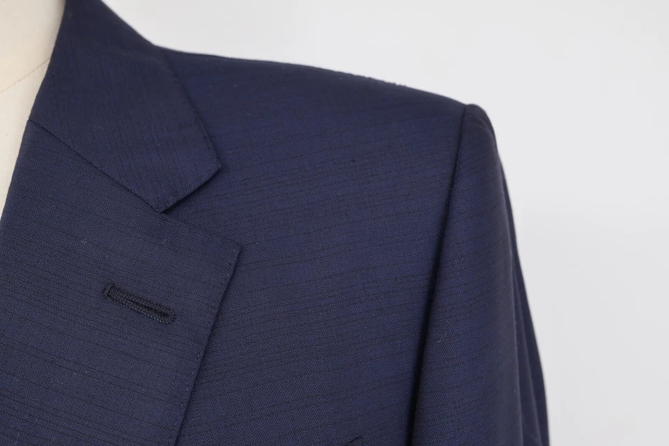 ERMENEGILDO ZEGNA Exclusive Italian Suit Slim Custom-Fit US 38R Navyl Wool 15 mm - Image 4 of 4