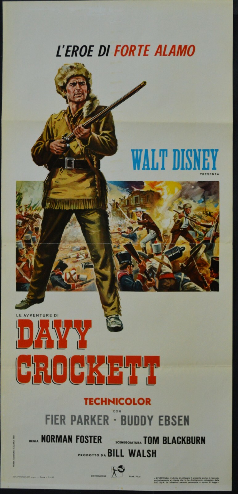 Locandina di Le avventure di Davy Crockett (1955)