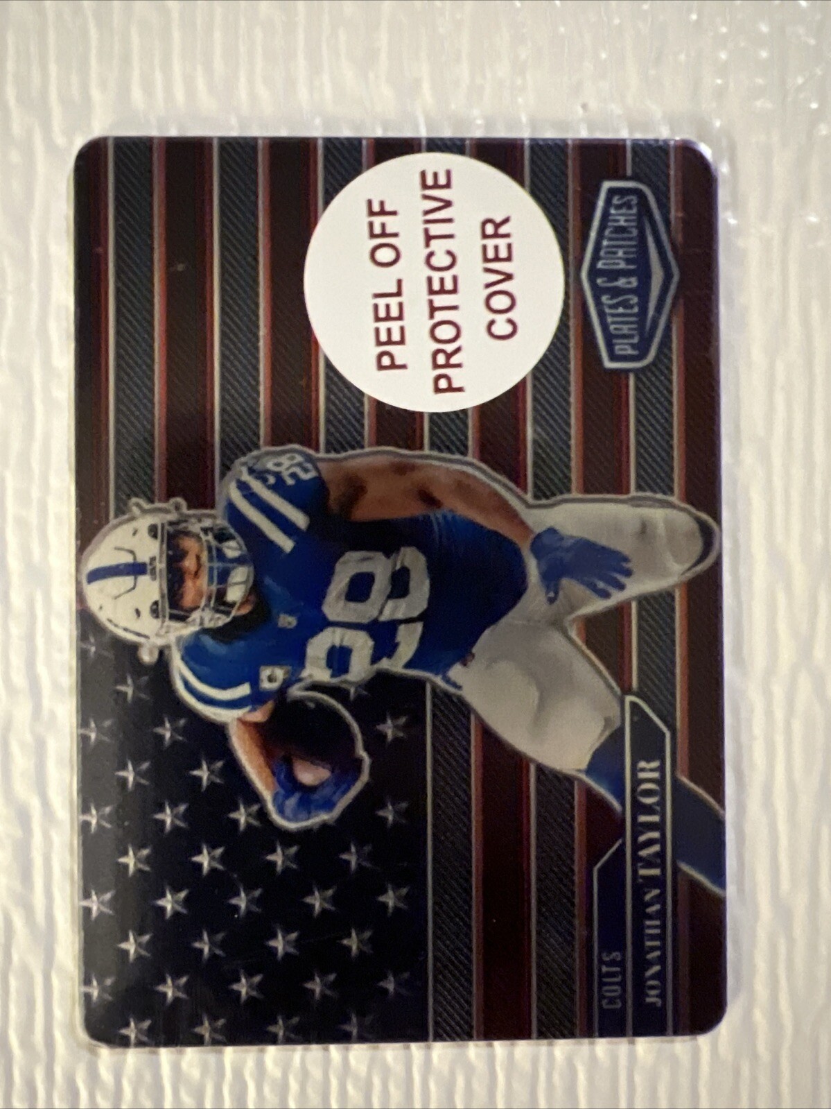 Jonathan Taylor  2023 Plates and Patches American Metal RC  Case Hit