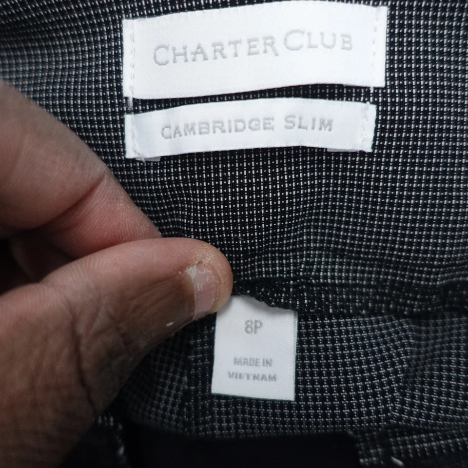 Leggings Charter Club para mujer 8 pequeños grises Cambridge ajustados cintura elástica tirar Foto 4 de 4