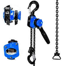Chain Hoist Come Along 1/2Ton, Mini Lever Chain Hoist with G80 Chain