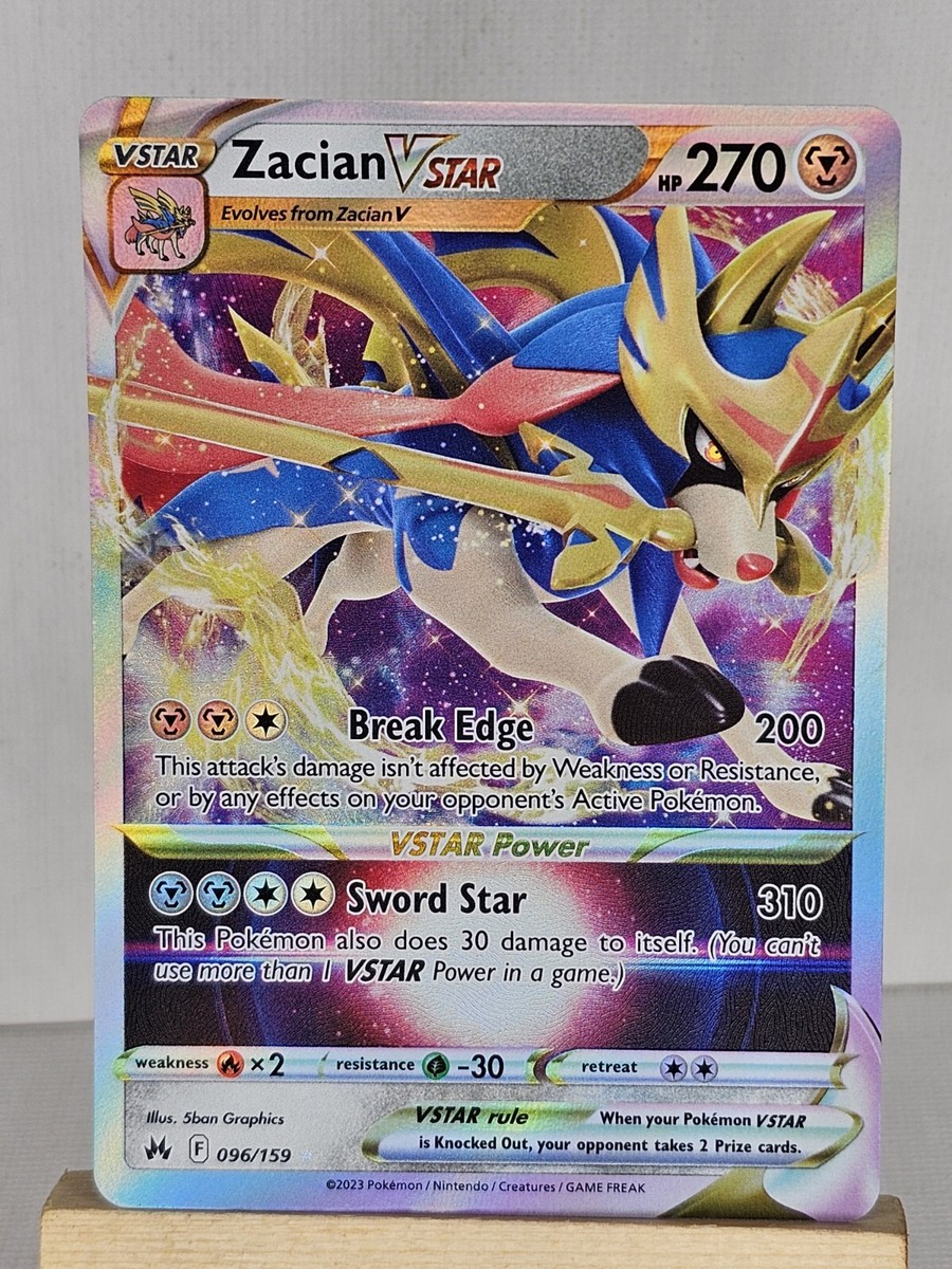 ぽっくん Zacian VSTAR 096/159 Ultra Rare Crown Zenith Pokemon TCG NM/M | eBay