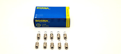 10x Bosma 6V 0,6W BA7s Tachoglühbirne Glühlampe Motorrad Oldtimer 7x23 mm