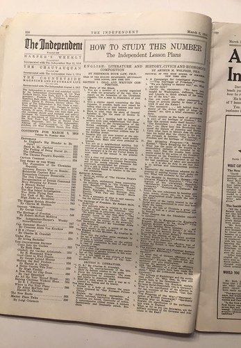 The Independent Harpers Weekly March 2, 1918 - Picture 3 of 12