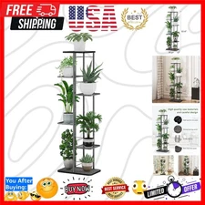Plant Stand Shelf Indoor Outdoor Waterproof, 6-Tier 7 Potted Heavy Duty Metal...