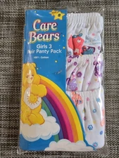 Care Bears Girls 3 Pair Bikini Style Panty American Greetings 2007 Sz 8 New 