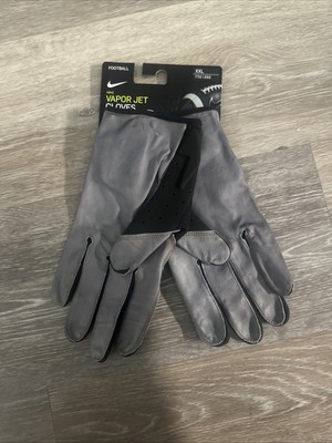 Nike Vapor Jet グローブ グレー/ブラック　Ｍ Nike Men's Size XXL Vapor Jet 5.0 NFL Promo PRO STOCK Leather Palm