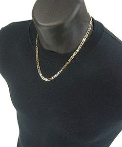 Authentic Men's Women's 14k Gold Plated 4 5 6mm / 20" 24" Valentino Link Chain Necklace