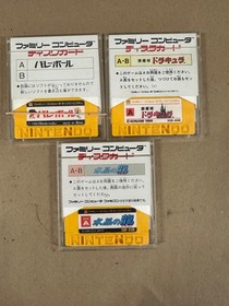 Lot (3) Castlevania, the Crystal Dragon Nintendo Famicom Disk System Games - #05