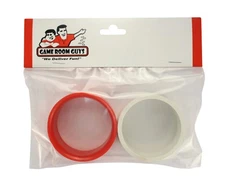 Bumper Pool Table Replacement Liners -Red And White - Plastic -Set of 2