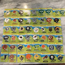 1981 Fleer Vintage NFL Stickers NFL Helmet 49 Stickers From 1981 Collection 