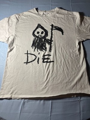 C[loathe]ing Grim Reaper Die Graphic T-Shirt White XL
