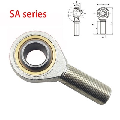 Male Rod End, Bearing Rose Joint, Right Hand Thread - all sizes
