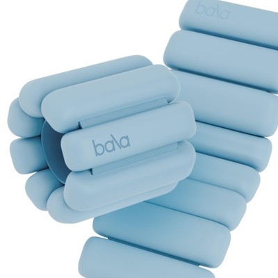 Wrist Ankle Weights 2 lb Adjustable Weighted Bands Silicone Bala Bangles Women