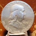 1949-S Franklin Half Dollar 90% Silver