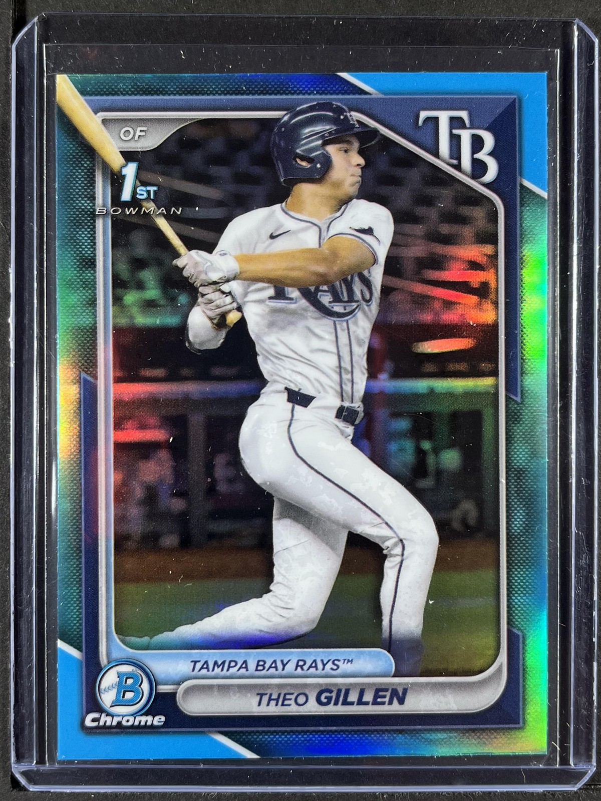 2024 Bowman Draft #BDC-73 Theo Gillen Chrome Sky Blue Refractor 250016