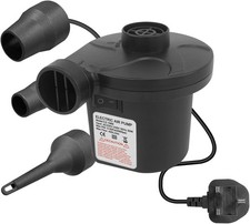 ELECTRIC AIR PUMP INFLATOR FOR INFLATABLES CAMPING BED MATTRESS SWIMMING POOL
