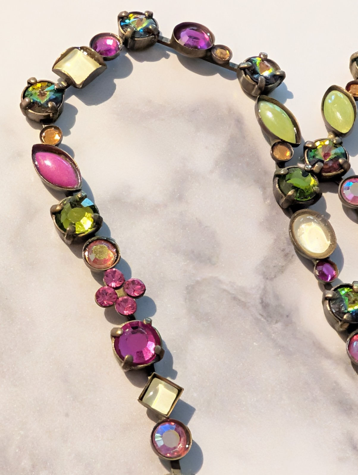 Two Sorrelli Multi Stone Necklaces Coneflower Cho… - image 3
